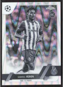 Gabriel Veron, Card, Topps Chrome UEFA Club Competitions 2022-2023, Black & White Ray Wave
