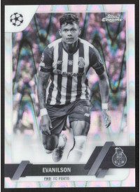Evanilson, Kartička, Topps Chrome UEFA Club Competitions 2022-2023, Black & White Ray Wave