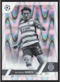 Hidemasa Morita, Kartička, Topps Chrome UEFA Club Competitions 2022-2023, Black & White Ray Wave Hidemasa Morita, Kartička, Topps Chrome UEFA Club Competitions 2022-2023, Black & White Ray Wave