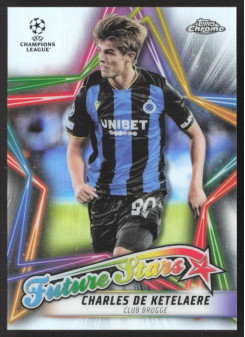Charles De Ketelaere, Card, 2021-22 Topps Chrome UEFA Champions League, INSERT