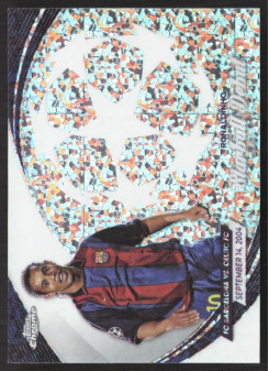 Ronaldinho, Kartička, Topps Chrome UEFA Club Competitions 2023-24, INSERT