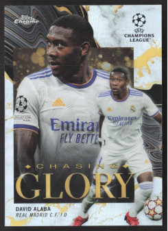 David Alaba, Card, 2021-22 Topps Chrome UEFA Champions League, INSERT