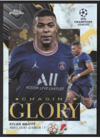 Kylian Mbappe, Card, 2021-22 Topps Chrome UEFA Champions League, INSERT