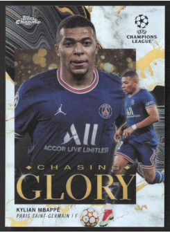 Kylian Mbappe, Card, 2021-22 Topps Chrome UEFA Champions League, INSERT