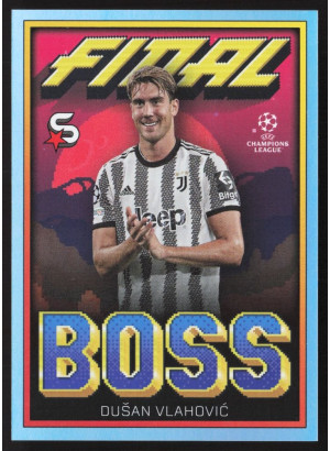 Dusan Vlahovic, Card, 2022-23 Topps Superstars UEFA Club Competitions, INSERT
