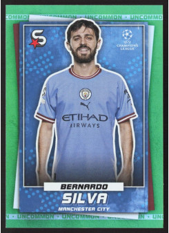 Bernardo Silva, Kartička, 2022-23 Topps Superstars UEFA Club Competitions, Uncommon Green