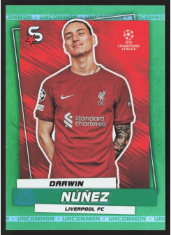 Darwin Núñez, Kartička, 2022-23 Topps Superstars UEFA Club Competitions, Uncommon Green