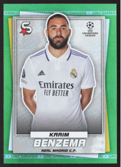 Karim Benzema, Kartička, 2022-23 Topps Superstars UEFA Club Competitions, Uncommon Green
