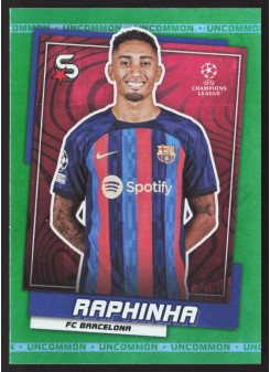 Raphinha, Kartička, 2022-23 Topps Superstars UEFA Club Competitions, Uncommon Green