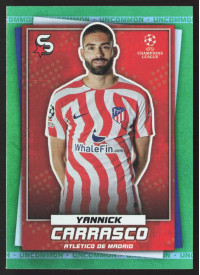Yannick Carrasco, Kartička, 2022-23 Topps Superstars UEFA Club Competitions, Uncommon Green