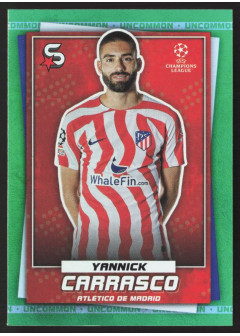 Yannick Carrasco, Card, 2022-23 Topps Superstars UEFA Club Competitions, Uncommon Green
