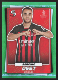 Sergiño Dest, Kartička, 2022-23 Topps Superstars UEFA Club Competitions, Uncommon Green