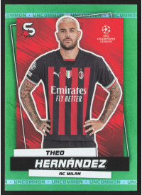 Theo Hernández, Kartička, 2022-23 Topps Superstars UEFA Club Competitions, Uncommon Green