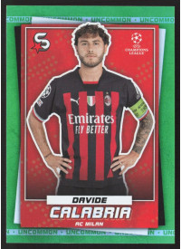 Davide Calabria, Kartička, 2022-23 Topps Superstars UEFA Club Competitions, Uncommon Green