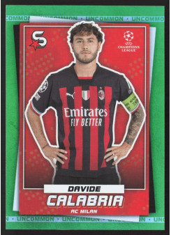 Davide Calabria, Kartička, 2022-23 Topps Superstars UEFA Club Competitions, Uncommon Green