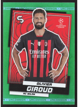 Olivier Giroud, Card, 2022-23 Topps Superstars UEFA Club Competitions, Uncommon Green