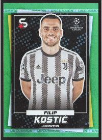 Filip Kostic, Kartička, 2022-23 Topps Superstars UEFA Club Competitions, Uncommon Green