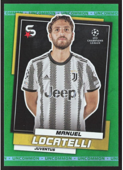 Manuel Locatelli, Kartička, 2022-23 Topps Superstars UEFA Club Competitions, Uncommon Green