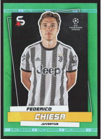 Federico Chiesa, Kartička, 2022-23 Topps Superstars UEFA Club Competitions, Uncommon Green