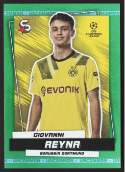 Giovanni Reyna, Kartička, 2022-23 Topps Superstars UEFA Club Competitions, Uncommon Green