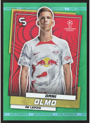 Dani Olmo, Card, 2022-23 Topps Superstars UEFA Club Competitions, Uncommon Green