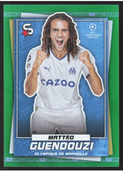 Matteo Guendouzi, Card, 2022-23 Topps Superstars UEFA Club Competitions, Uncommon Green