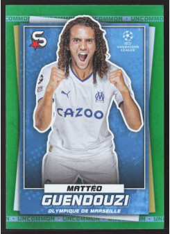 Matteo Guendouzi, Kartička, 2022-23 Topps Superstars UEFA Club Competitions, Uncommon Green