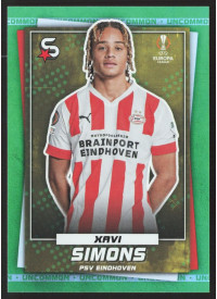 Xavi Simons, Kartička, 2022-23 Topps Superstars UEFA Club Competitions, Uncommon Green