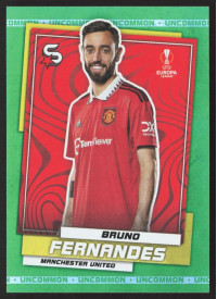 Bruno Fernandes, Kartička, 2022-23 Topps Superstars UEFA Club Competitions, Uncommon Green