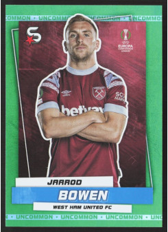 Jarrod Bowen, Kartička, 2022-23 Topps Superstars UEFA Club Competitions, Uncommon Green
