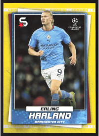 Erling Haaland, Kartička, 2022-23 Topps Superstars UEFA Club Competitions, Base Variations Common Yellow Action