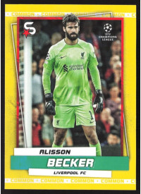 Alisson Becker, Kartička, 2022-23 Topps Superstars UEFA Club Competitions, Base Variations Common Yellow Action