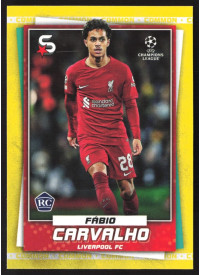 Fabio Carvalho, Kartička, 2022-23 Topps Superstars UEFA Club Competitions, Base Variations Common Yellow Action