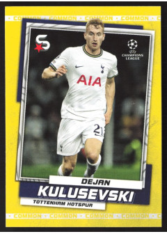 Dejan Kulusevski, Card, 2022-23 Topps Superstars UEFA Club Competitions, Base Variations Common Yellow Action