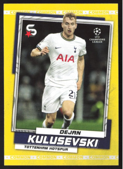 Dejan Kulusevski, Kartička, 2022-23 Topps Superstars UEFA Club Competitions, Base Variations Common Yellow Action