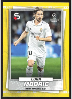 Luka Modrić, Kartička, 2022-23 Topps Superstars UEFA Club Competitions, Base Variations Common Yellow Action