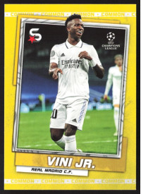 Vini Jr, Kartička, 2022-23 Topps Superstars UEFA Club Competitions, Base Variations Common Yellow Action