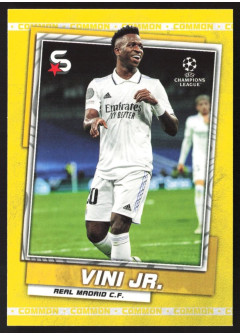 Vini Jr, Kartička, 2022-23 Topps Superstars UEFA Club Competitions, Base Variations Common Yellow Action