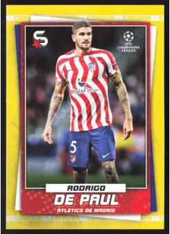 Rodrigo De Paul, Kartička, 2022-23 Topps Superstars UEFA Club Competitions, Base Variations Common Yellow Action