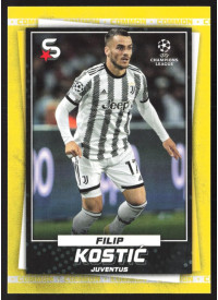 Filip Kostic, Kartička, 2022-23 Topps Superstars UEFA Club Competitions, Base Variations Common Yellow Action