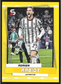 Adrien Rabiot, Kartička, 2022-23 Topps Superstars UEFA Club Competitions, Base Variations Common Yellow Action