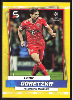 Leon Goretzka, Kartička, 2022-23 Topps Superstars UEFA Club Competitions, Base Variations Common Yellow Action