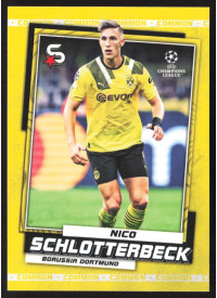 Nico Schlotterbeck, Kartička, 2022-23 Topps Superstars UEFA Club Competitions, Base Variations Common Yellow Action
