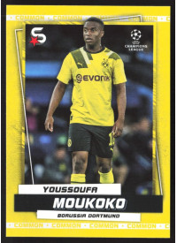 Youssoufa Moukoko, Kartička, 2022-23 Topps Superstars UEFA Club Competitions, Base Variations Common Yellow Action