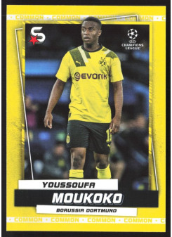 Youssoufa Moukoko, Kartička, 2022-23 Topps Superstars UEFA Club Competitions, Base Variations Common Yellow Action