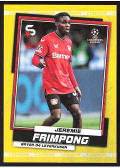 Jeremie Frimpong, Card, 2022-23 Topps Superstars UEFA Club Competitions, Base Variations Common Yellow Action