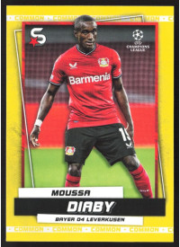 Moussa Diaby, Kartička, 2022-23 Topps Superstars UEFA Club Competitions, Base Variations Common Yellow Action