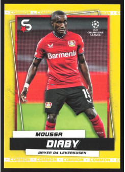 Moussa Diaby, Kartička, 2022-23 Topps Superstars UEFA Club Competitions, Base Variations Common Yellow Action