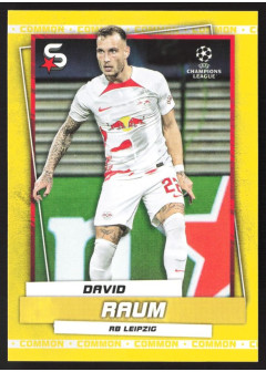 David Raum, Card, 2022-23 Topps Superstars UEFA Club Competitions, Base Variations Common Yellow Action