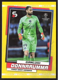 Gianluigi Donnarumma, Kartička, 2022-23 Topps Superstars UEFA Club Competitions, Base Variations Common Yellow Action